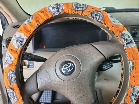 Jack-O-Lantern Steering Wheel Cover