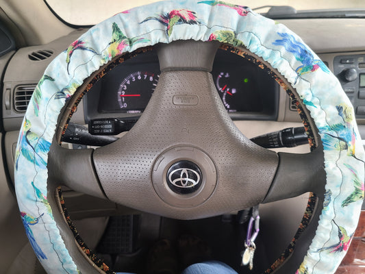 Humming Bird Steering Wheel Cover