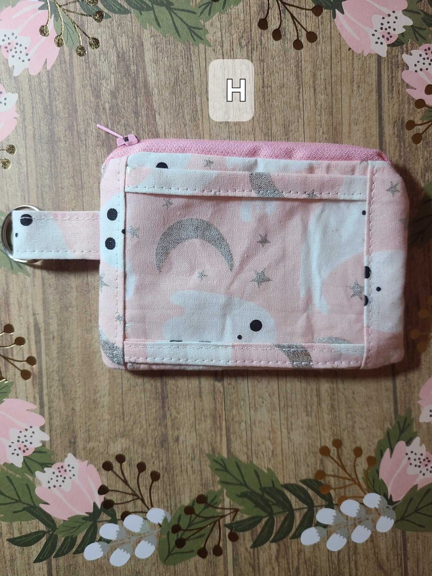 ID Wallet Zippered Coin Purse Pouch