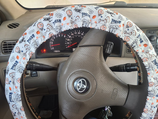 SW Steering Wheel Cover made with Licensed Disney Fabric