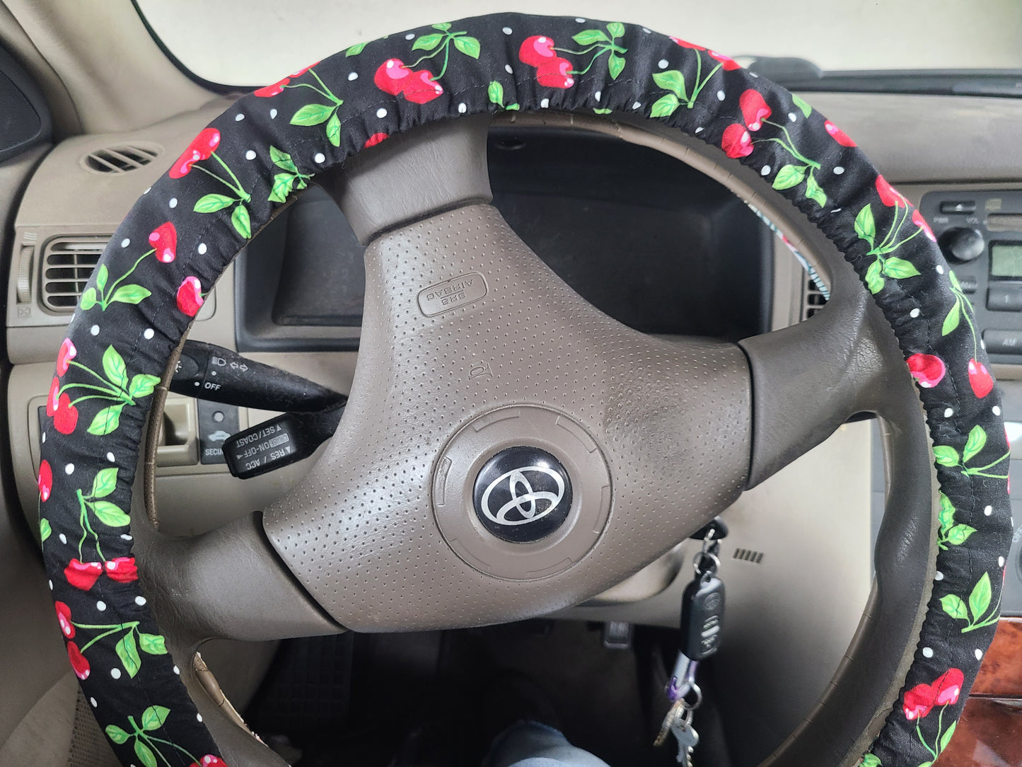 Cherry Steering Wheel Cover