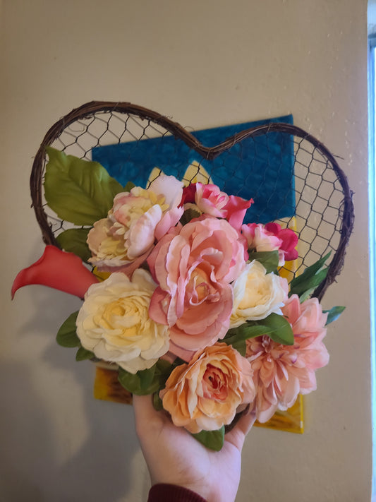 Floral Heart Wreath