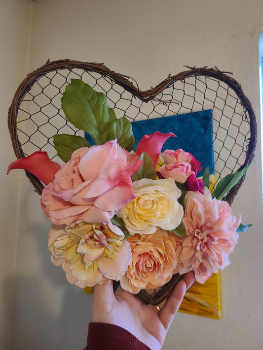 Floral Heart Wreath