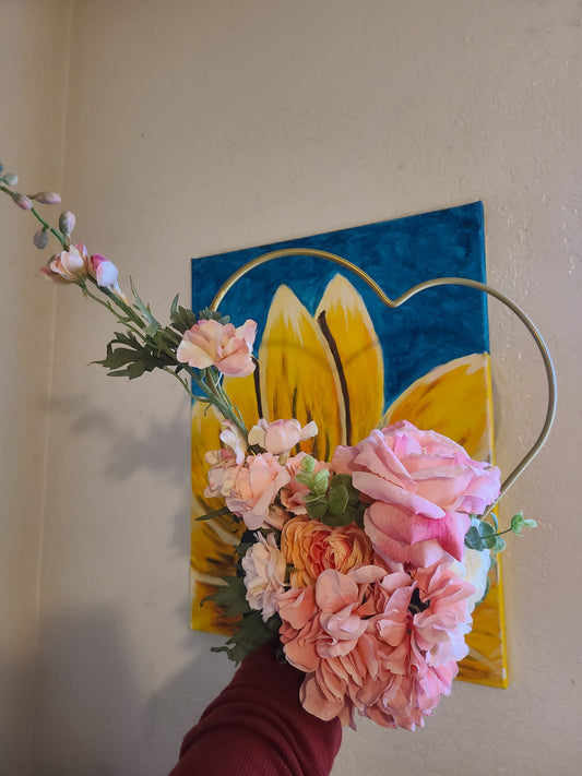 Floral Heart Wreath