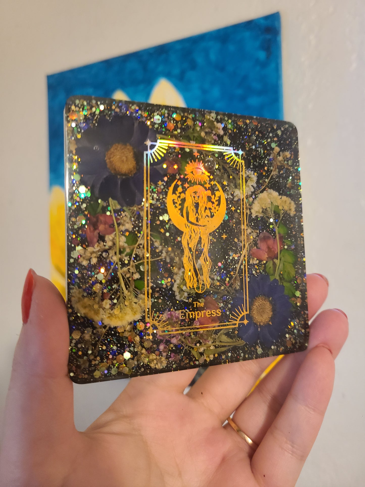 The Empress Tarot Flower Coaster/ Wall Art