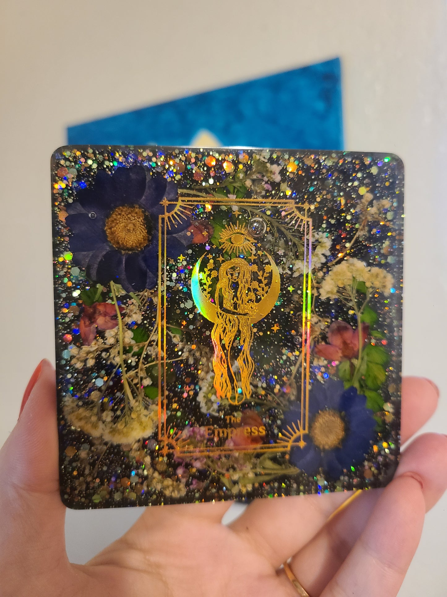 The Empress Tarot Flower Coaster/ Wall Art