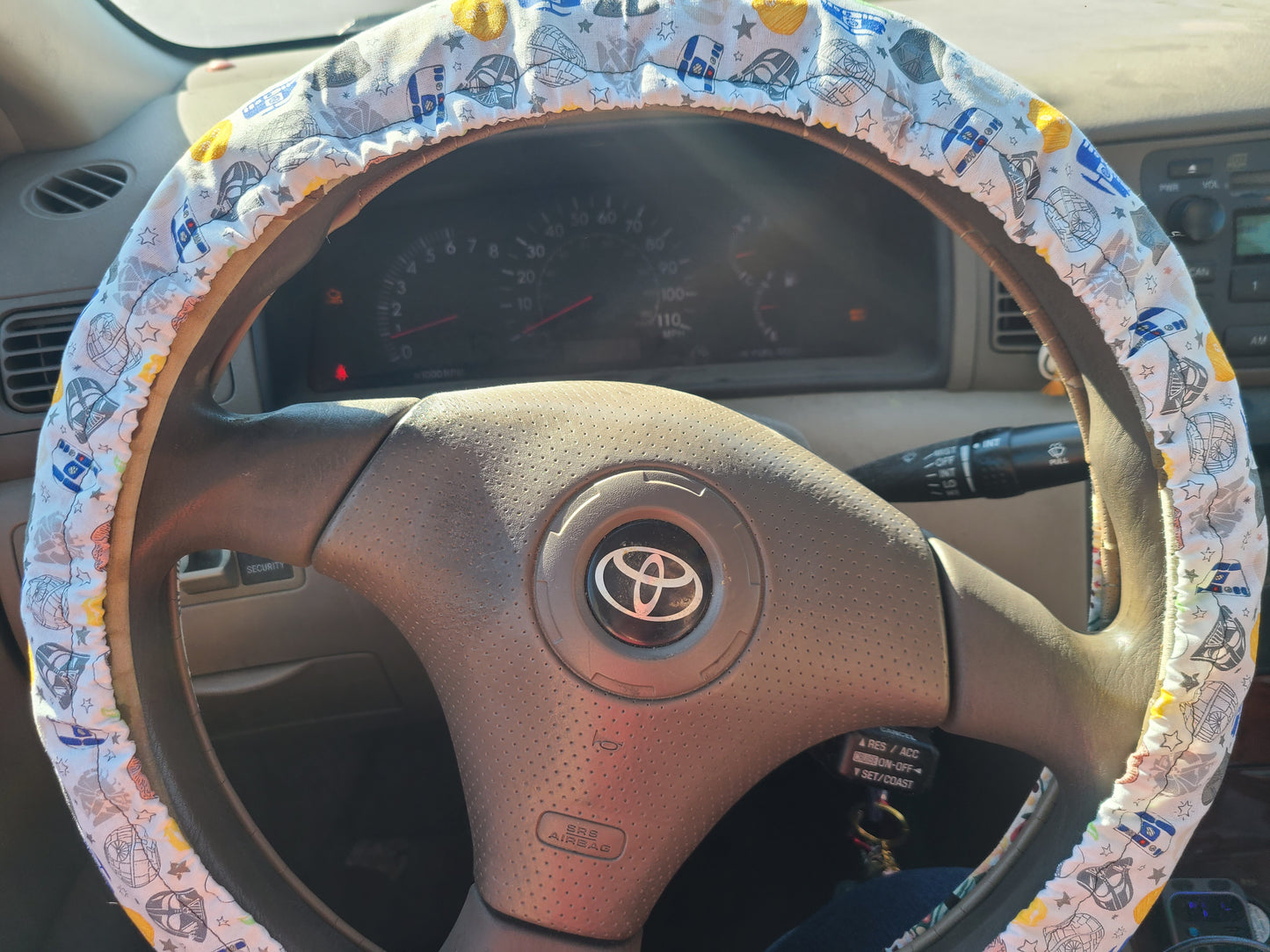 SW Steering Wheel Cover made with Licensed Disney Fabric