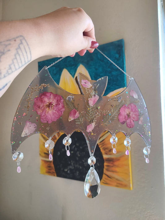 Flower Bat Suncatcher