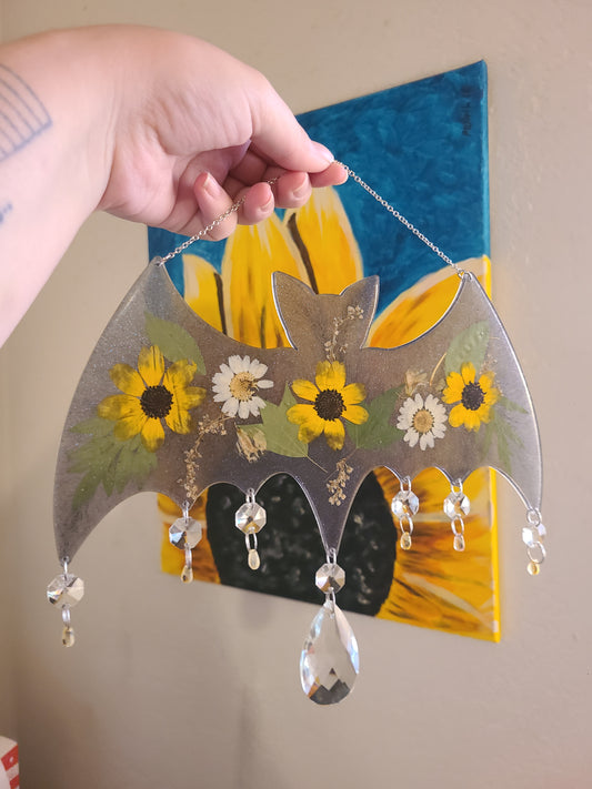 Flower Bat Suncatcher