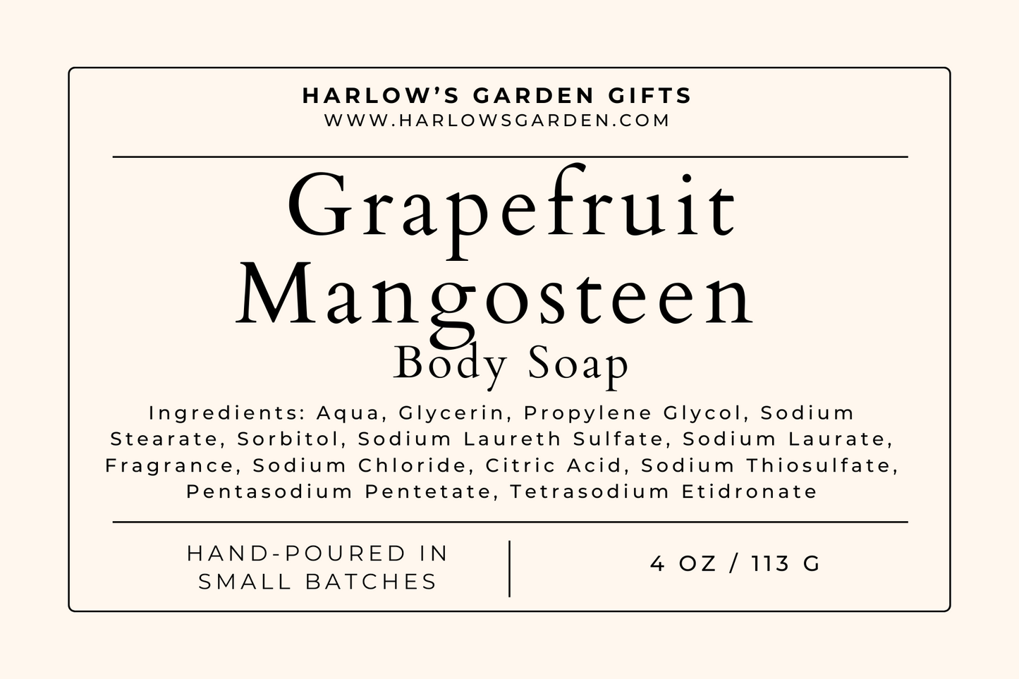 Grapefruit Mangosteen Massage Bar Soap