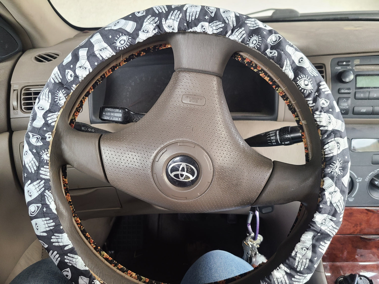 Palmistry Steering Wheel Cover - Harlow's Store and Garden Gifts