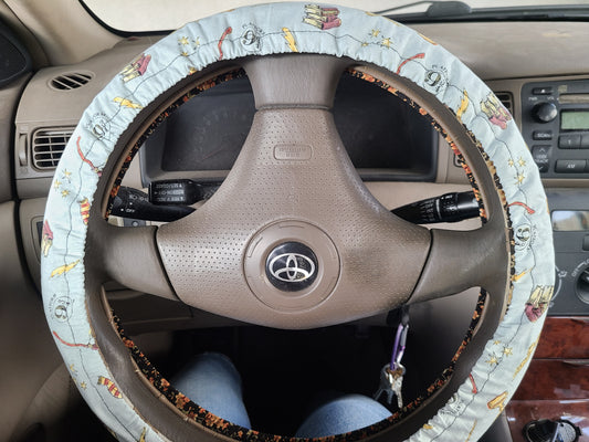 Steering Wheel Cover made with Licensed HP Fabric - Harlow's Store and Garden Gifts