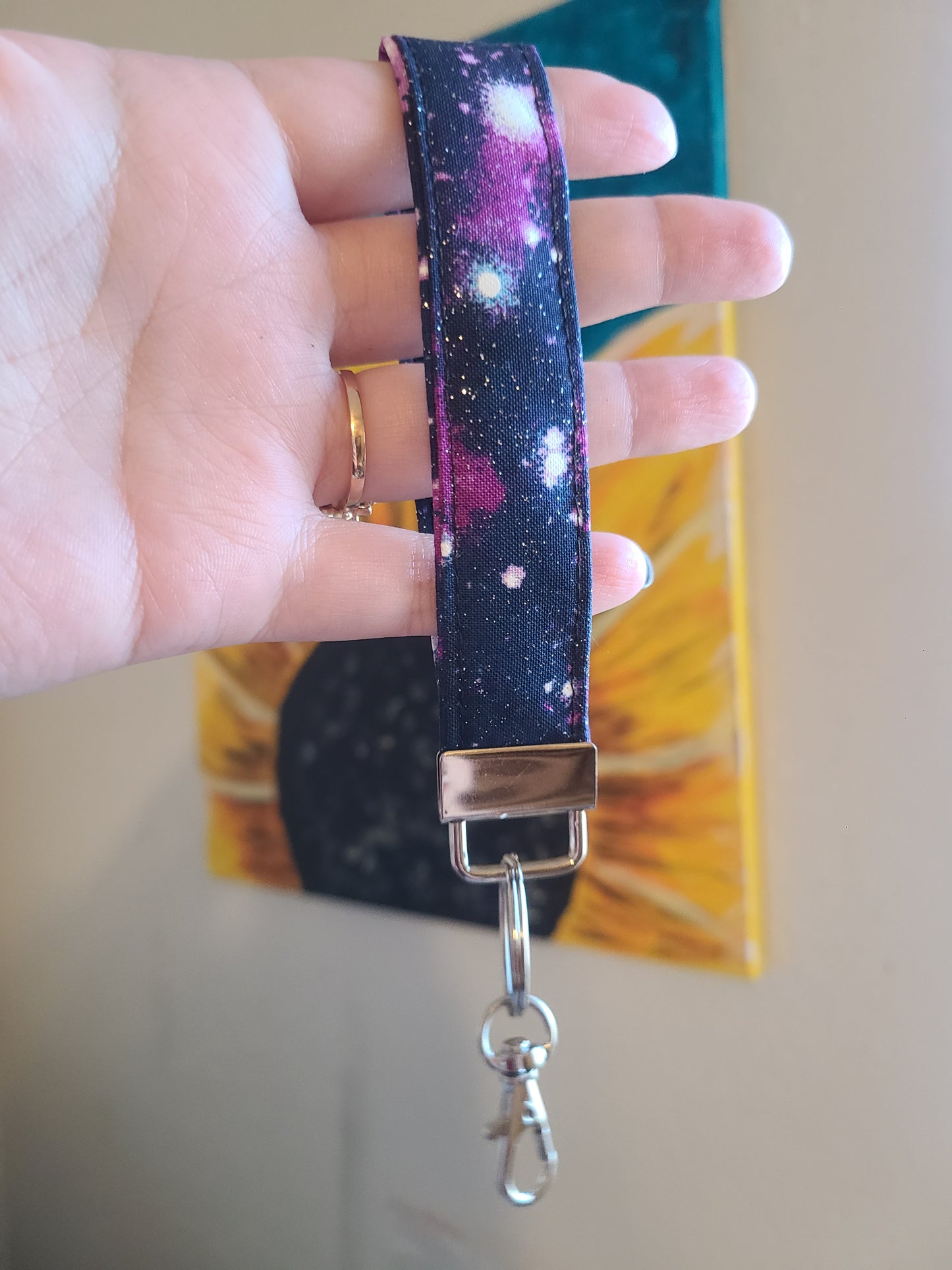 Galaxy Wristlet Keychain