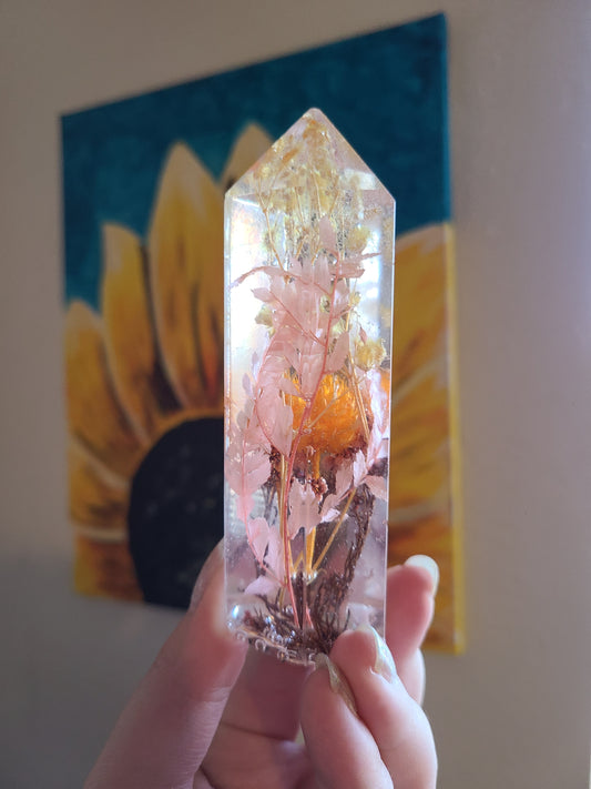 Flower Faux Crystal