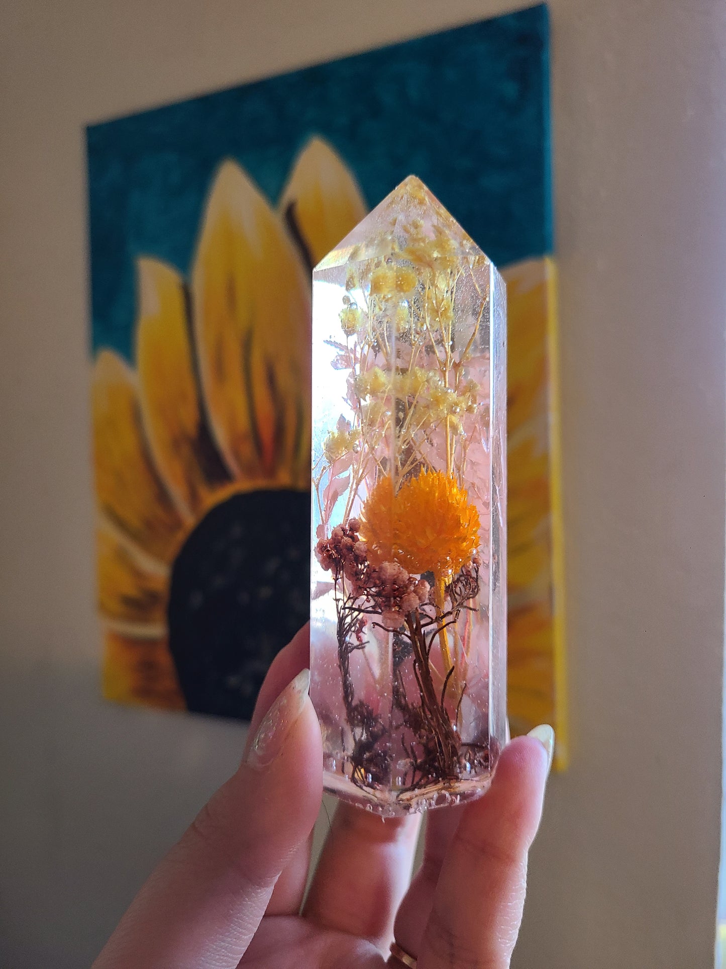 Flower Faux Crystal