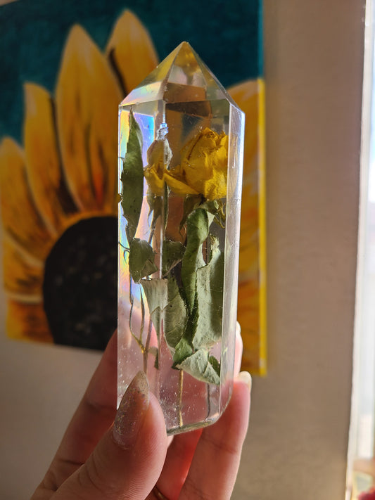 Flower Faux Crystal