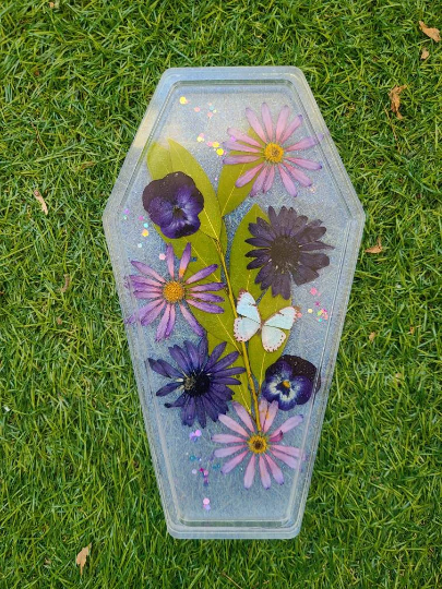 Flowers Coffin Tray