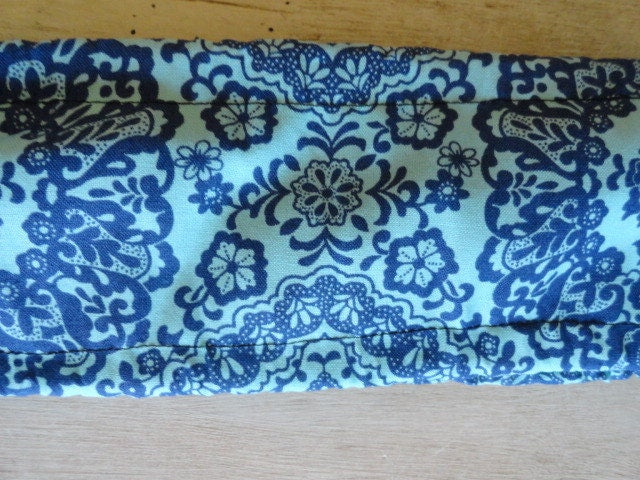 Blue Lace Floral Steering Wheel Cover Handmade - Harlow's Store and Garden Gifts