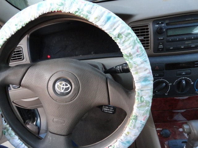 Soft Watercolor Steering Wheel Cover, Floral Steering Wheel Cover, Custom Car Accessories - Harlow's Store and Garden Gifts