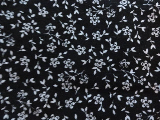 Mini Black Floral Steering Wheel Cover, 100% Cotton, Washable, Custom Car Accessories - Harlow's Store and Garden Gifts