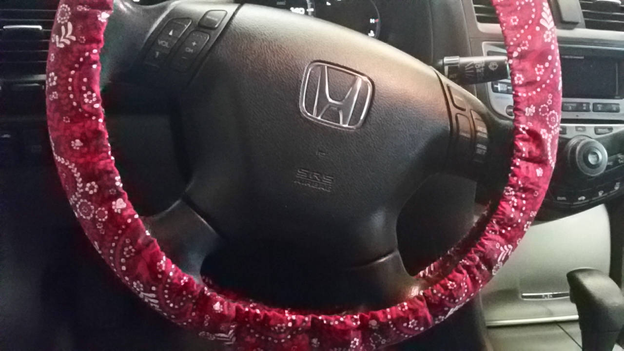 Bandanna Steering Wheel Cover Handmade - Harlow's Store and Garden Gifts
