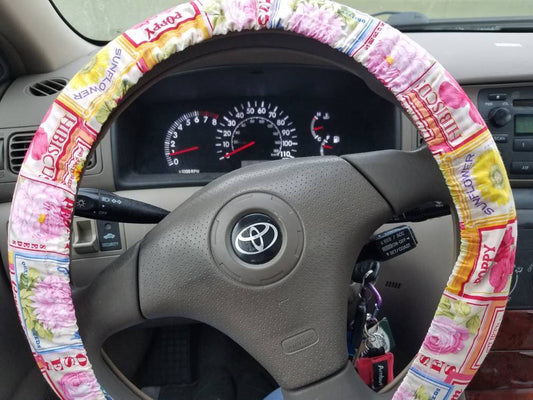 Flower Seed Packet Steering Wheel Cover - Harlow's Store and Garden Gifts