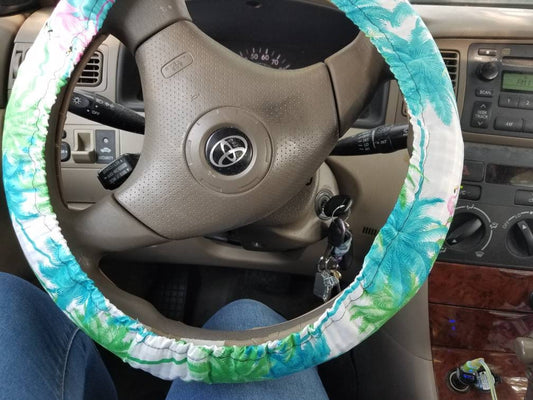 Flamingo Steering Wheel Cover - Harlow's Store and Garden Gifts