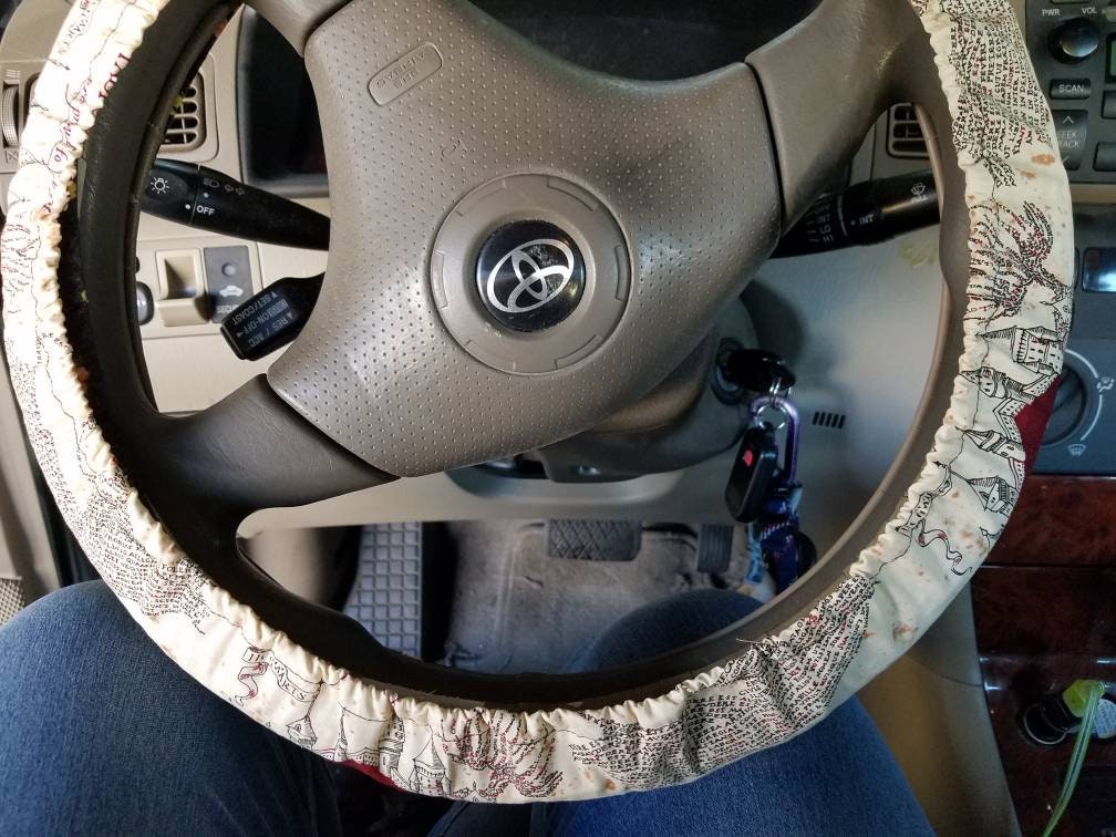 Steering Wheel Cover made with Licensed HP Fabric - Harlow's Store and Garden Gifts