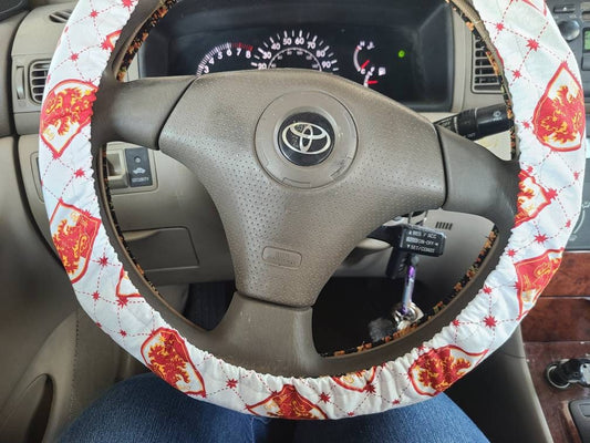 Steering Wheel Cover made with Licensed HP Fabric, Wizard, Magic, 100% Cotton, Washable, Custom Car Accessories - Harlow's Store and Garden Gifts