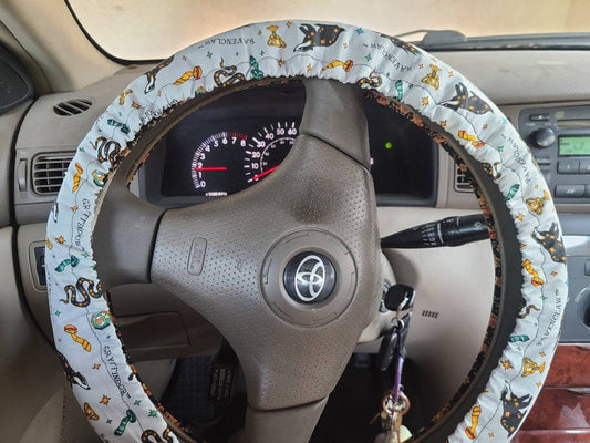 Steering Wheel Cover made with Licensed HP Fabric - Harlow's Store and Garden Gifts