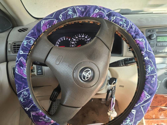 Princess Villains Steering Wheel Cover made with Licensed Disney Fabric - Harlow's Store and Garden Gifts