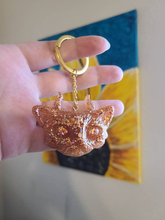 Fawn Cat Keychain