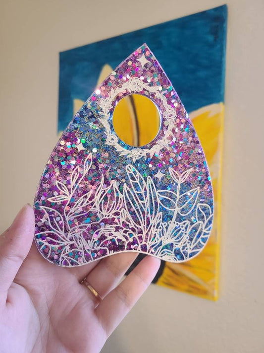 Cosmic Glitter Planchette Wall Art