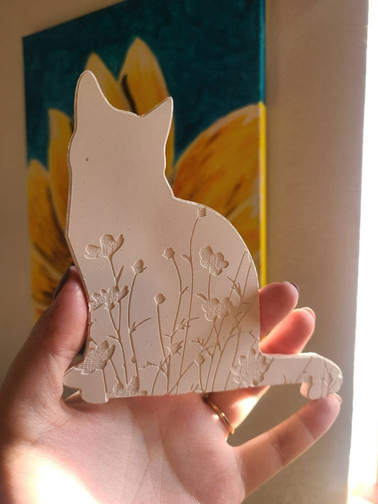 Ceramic Cat Wall Art